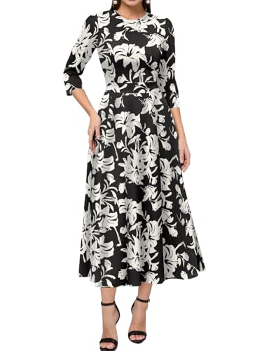 Image of Simple Flavor Women's Vintage Dress Sleeveless O-Neck Party Cocktail Dress