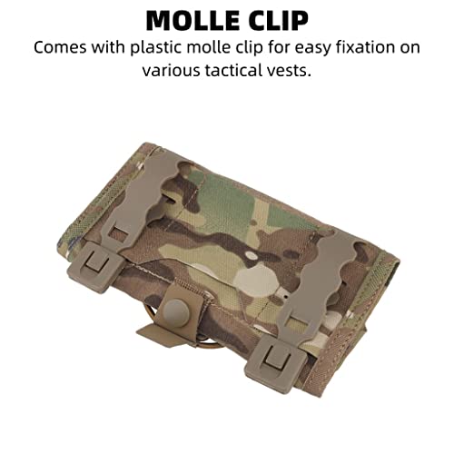 TS TAC-SKY Tactical Mobile Phone Pouch Rack Holder Military Army Combat Vest Plate Molle Bag Equipment War Game Hunting Airsoft Accessory (Color : BCP, Size : One size) - Image 5