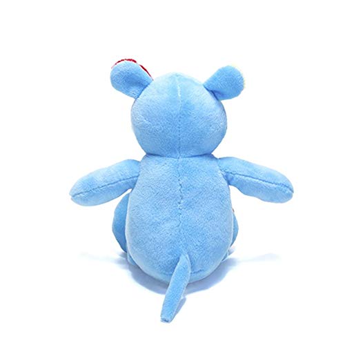 Hipopótamo De Pelúcia Azul Com Chocalho Unik Toys