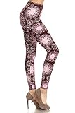 Leggings Depot Ultra Soft Women's Popular BEST Printed Plus Fashion Leggings (Sparks and Snowflakes) , PLUS SIZE