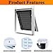 White Aluminum Alloy Gable Vent, Stylish Louvered Vents, Ideal for Tool Shed, Exterior Wall, Crawl Space, Houses, and Garage W 20in×L 36in