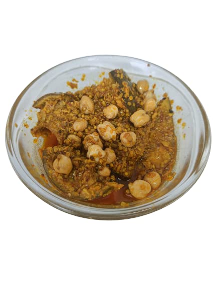Image of Organic Anand Homemade Chickpea Mango Mix Pickles 350gram Traditional Chana /Chhole Aam ka Achar, Flavourful Delicious (350gm-Pack of 1)
