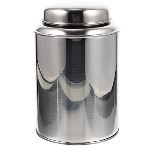 UPKOCH Stainless Steel Tea Canister Airtight Tea Tin Lid Multi-function Storage Jar