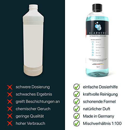 KLARBERG® Ultraschallreiniger Konzentrat - zur Reinigung von Brillen, Schmuck, Zahnersatz, Uhren, Münzen und sonstiger… – Bild 3