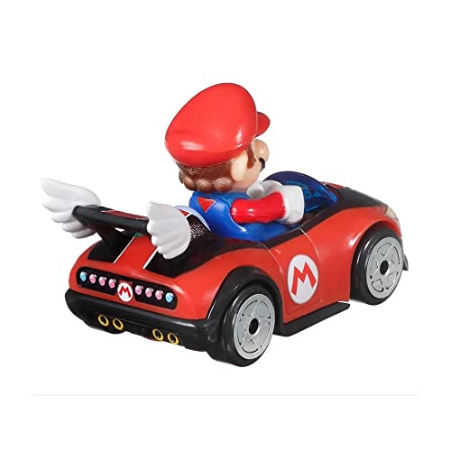 DieCast Hotwheels Mario Kart Mario Wild Wing miniatura 3