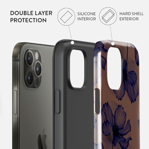 Coque iPhone 13 Pro robuste protège écran rayures fleurs - 2