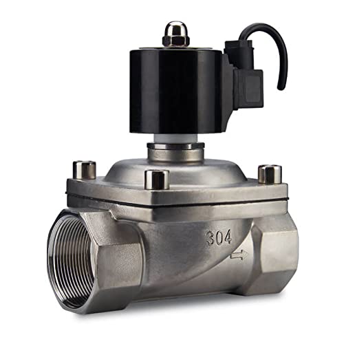 Électrovanne NPT 24V DN15 anti-corrosion en acier inoxydable normalement fermée eau air - 6