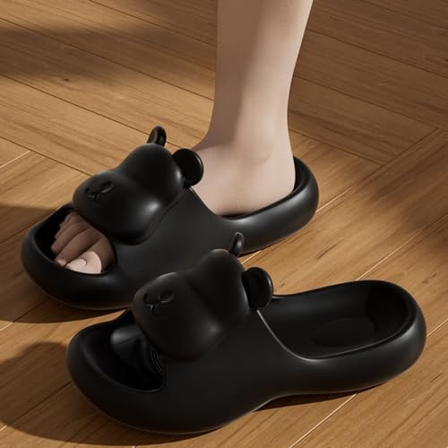 Cute Bear Slippers Summer Feeling Soft Platform Non-Slip Sandals Antislip Indoor Outdoor Slippers kawaii Gifts for Women Men3