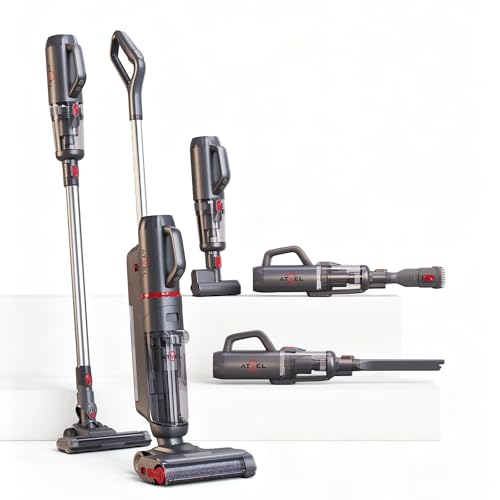 Atvel F35 TotalClean | 5-in-1 Kabelloser Nass- und Trockensauger | Leistungsstarker Handstaubsauger...