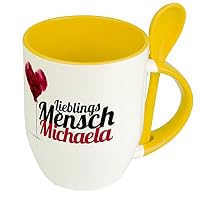 Printplanet Tasse Mit Namen Michaela – Motiv Schriftarten-Sammlung, 325 Ml, Spülmaschinenfest – Persönliche Kaffeetasse