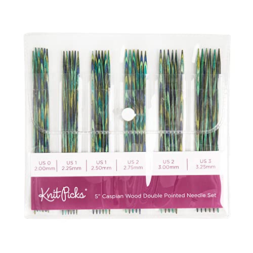 Knit Picks Double Pointed Wood Knitting Needle Set (Caspian 5