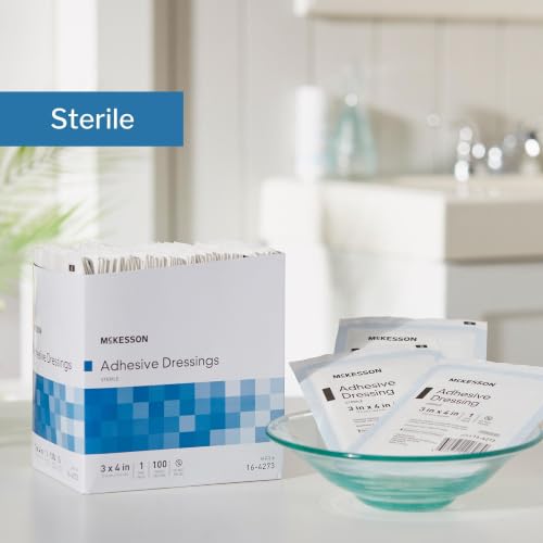 McKesson Adhesive Dressing, Sterile, Cotton, White, 3 x 4 in, 100 ct - image 5