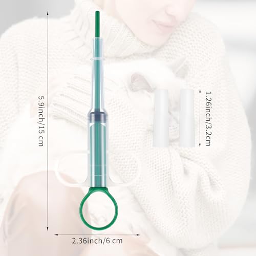 YUXIANLB 6 Stück Pillen Stopfen für Haustiere Weiche Spitze Medikamenten Futterspender für Tierarztbesuche Heimbehandlung Tabletten Flüssigkeiten Katzen Hunde Welpen Einfache Fütterung ohne