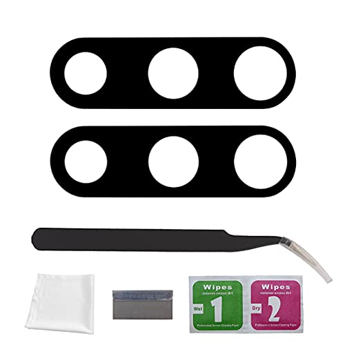 Eonpam 2 Packs Lentille Caméra pour Samsung Galaxy Note 10 / Note 10+ Plus Original Vitre Appareil Photo Objectif Arrière avec Kit de Réparation