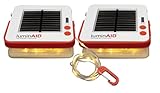 LuminAID Solar String Light with Phone Charger - Tent Lights for Camping - 32 ft Sting Lights Perfect for Camping, Backyard, Patio, RVs, Power Outages (2 Pack)