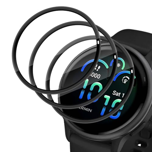 Haofun 3 Piezas Protector de Pantalla para Garmin Vivoactive 6 TPU Película, Película de TPU Flexible, Antiarañazos, Sin Burbujas, Fácil de Instalar, Película Protectora Suave de Alta Resolución