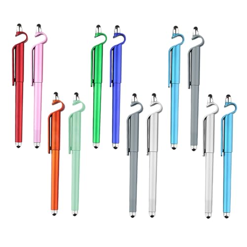 Bolígrafos de gel con soporte para teléfono móvil COLLBATH 0.5 mm para oficina y estudiantes