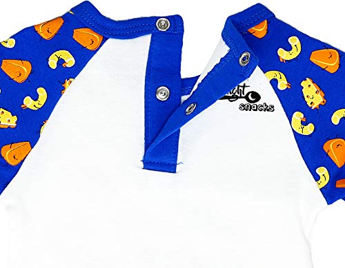 Pavilion Gift Company Sweet Dreams are Made of Cheese-6-12 Mac 'n' Cheese Baby Bodysuit & SWEA, Blue, 6-12 Months3