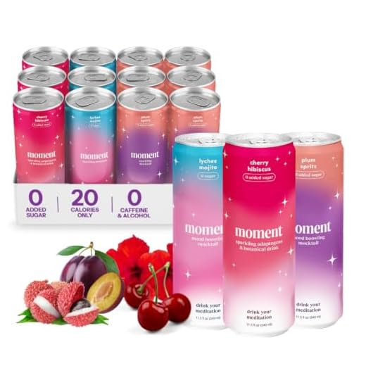 Moment Mocktails Non Alcoholic Drink 12-pack