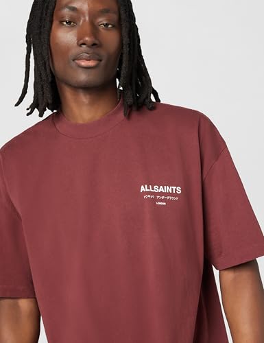 Image of AllSaints Men's Underground Oversized Short Sleeve Crew Neck Shirt