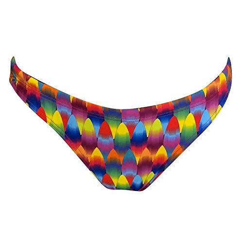 TurboTronic Surf and Flower - Bikini para Mujer Multicolor S