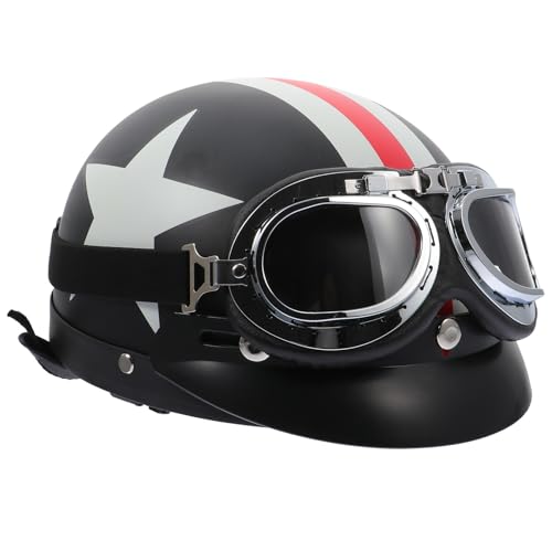 Casco de moto negro ajustable de ABS Homoyoyo deportivo para invierno seguro