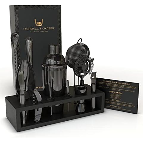 Highball & Chaser Gunmetal plated cobbler cocktail shaker set Cover