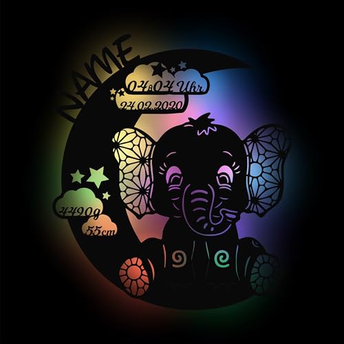 Namofactur Elefant Mondlicht RGB Nachtleuchte
