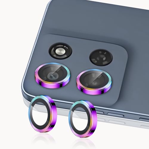 Zeking (2 Set) Camera Lens Protector Compatible with Motorola Moto G Play (2026), Scratch-Resistant HD Clarity Ultra-Thin 9H Tempered Glass with Aluminum Edging, Individual Metal Lens Cover (Color)