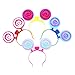 Amosfun 3pcs Lollipop Headband Creative Glow Lollipop Headband Hair Hoop for Boys Girls Kids