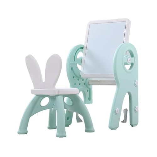 おえかき お絵描きボード 子供 多機能 軽量 知育玩具 知育デスク 積み木テーブルに??可能 誕生日プレゼント (グリーン)