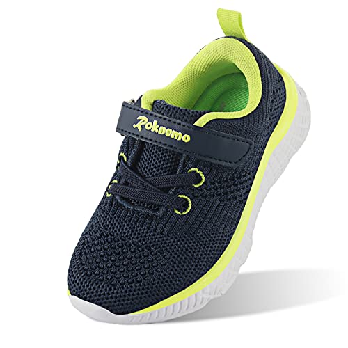 Toddler Tennis Shoes Boys Girls Athletic Running Sneakers Lightweight Little Kids Walking Shoes Slip-on Shoes