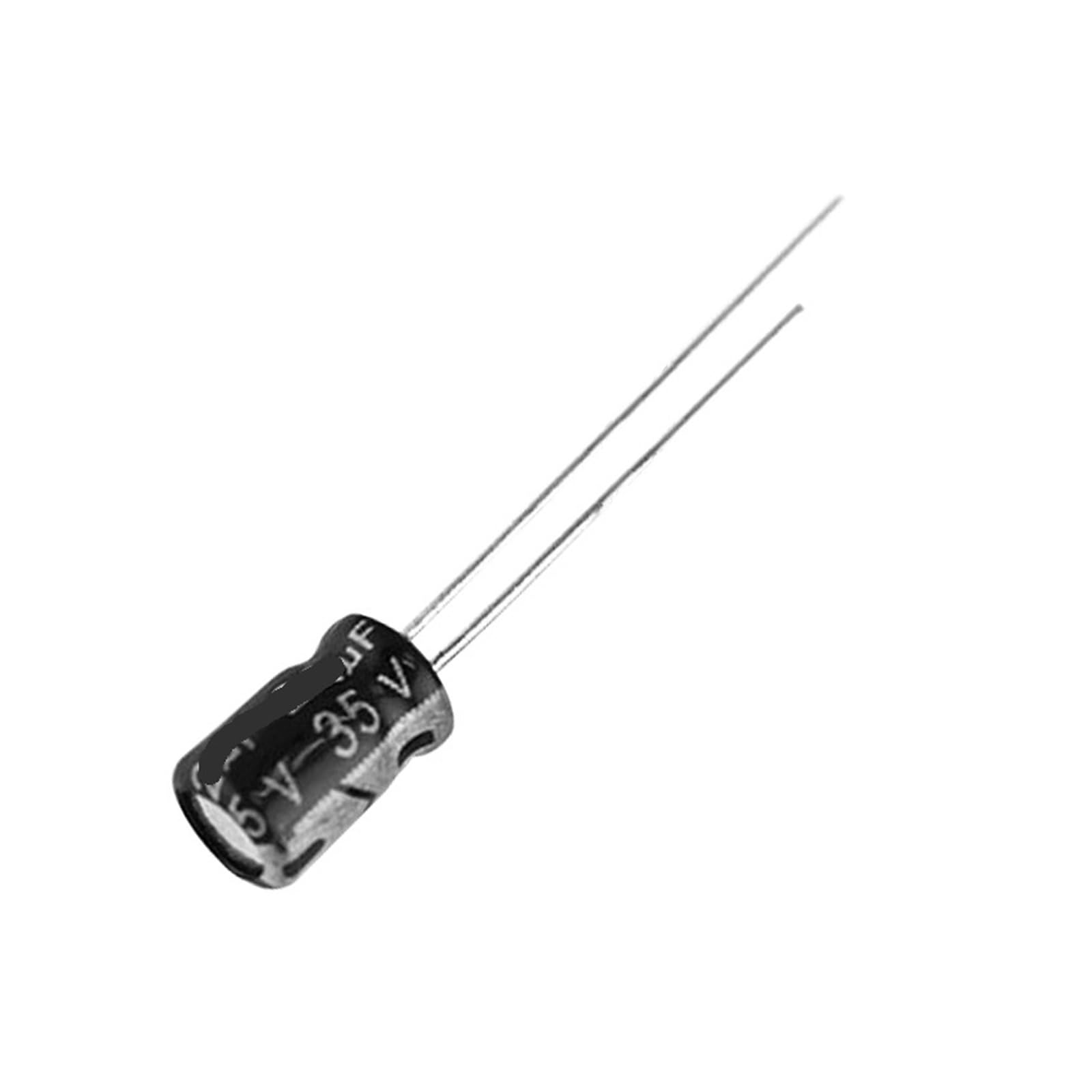 Condensadores electrolíticos de 35V y 470uF para reparaciones electrónicas