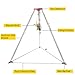 Confined Space Tripod Kit, Tripod Kit with 2600LBS Winch, Confined Space Rescue Tripod | 8.04ft Leg Bracket | 5.2-8ft Working Height | 1102.31lbs Tripod Load | 65.62ft Steel Wire Rope Length