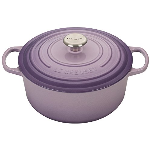 Image of Le Creuset LS2501-26BPSS Signature Enameled Cast-Iron 5-1 /2-Quart Round Dutch Oven, Provence