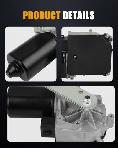 Image of ROADFAR Front Wiper Motor with Control Module Replacement for 1990-1996 for Chevrolet for Lumina APV,1990-1996 for Oldsmobile for Silhouette 22101637 Wiper Motor 5 Pins