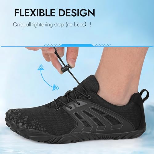 Image of ATHMILE Water Shoes for Women Men River Aqua Shoes Barefoot Sport Quick-Dry Adult Swim Shoes for Beach Lake Pool Hiking Surfing Kayaking Camping Size | Quick Dry Non-Slip Wide Toe Box Shoes for River Kayak Fishing Lake Cruise Vacation Outdoor Water Activities