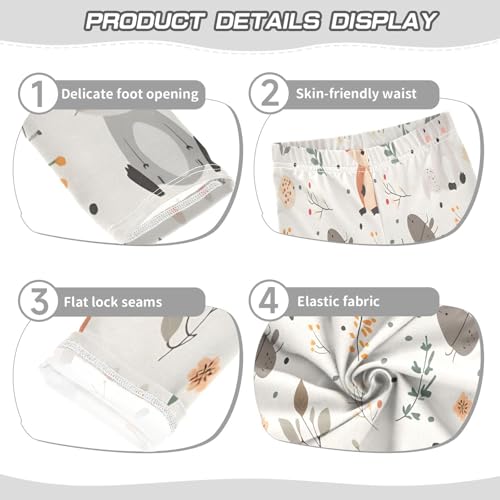 Toddler Girls Leggings Printed Yoga Pants Leggings Foxes Animals for Kids3