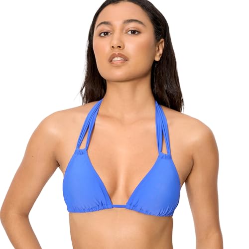 Haut de bikini triangle ajustable à coques amovibles pour un décolleté naturel Palms
