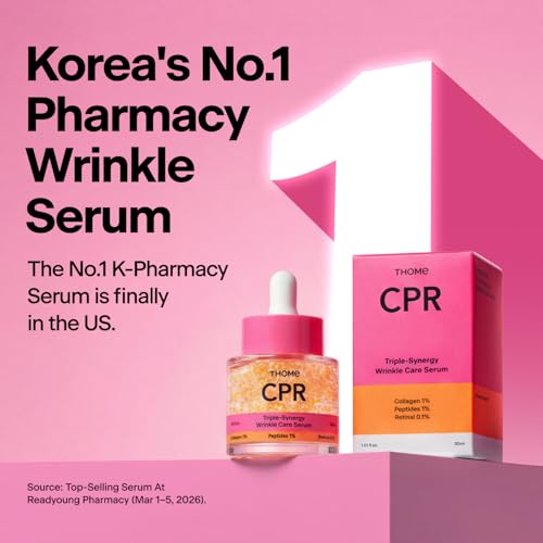 Image of THOME CPR Serum Duo (2-pack) - Collagen 1 + Peptide 1 + Retinal 0.1 Triple Synergy Mechanism, High Potency Firming Serum for Fine Lines & Wrinkles, Texture & Pore Refining, Korean Skincare