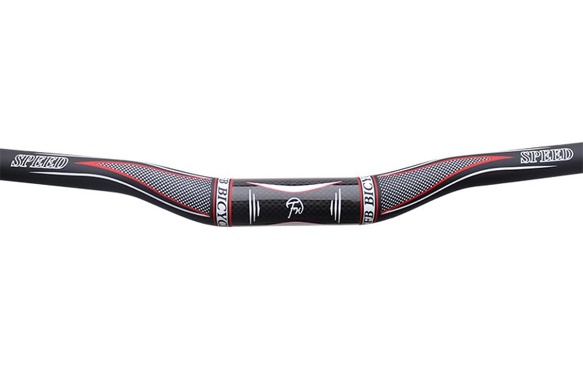 Guidon VTT Fibre De Carbone 31.8mm Extra Long 760mm - Barre Vélo Riser Bar Pour DH XC AM FR