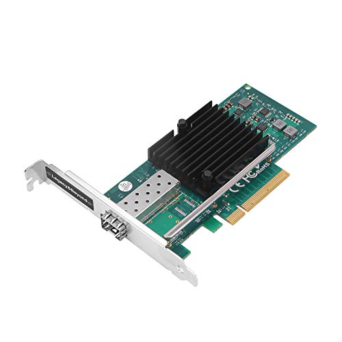 SIIG Single 10G SFP+ Gigabit Ethernet PCIe Network Card, PCIe 2.0 x8 to SFP+ Female, Intel X520 Chipset, Large Heat Sink, Dual-Profile Brackets (LB-GE0411-S1) #1