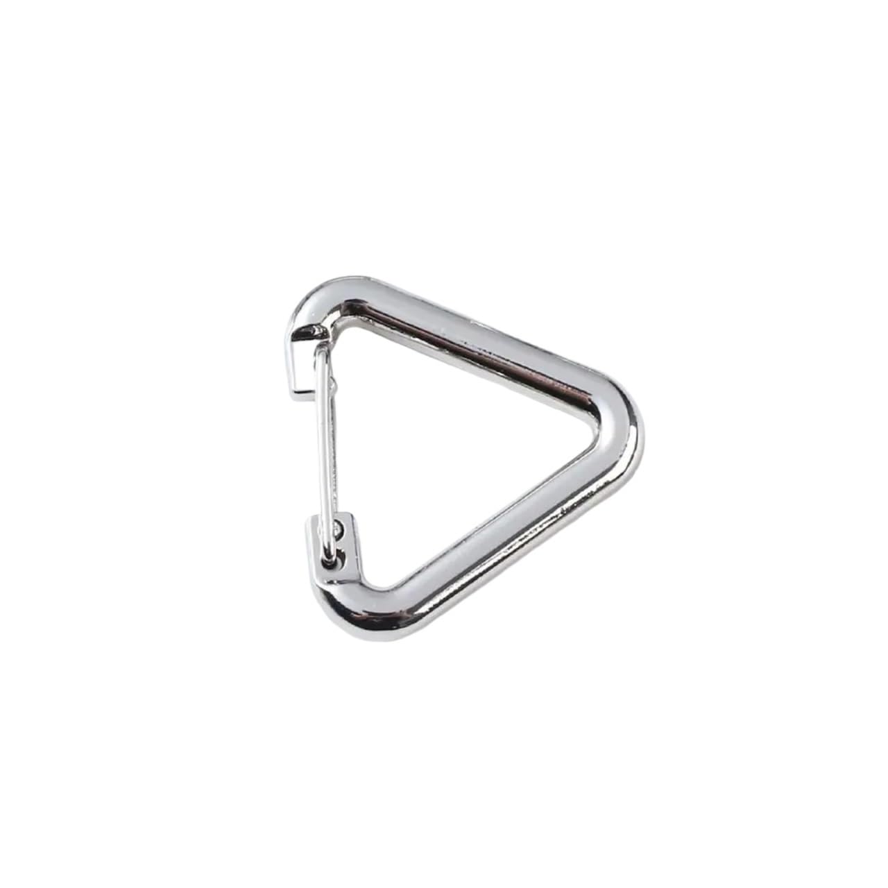 Lot de 100 mousquetons triangulaires en alliage pour camping, randonnée, sac en cuir, ceinture