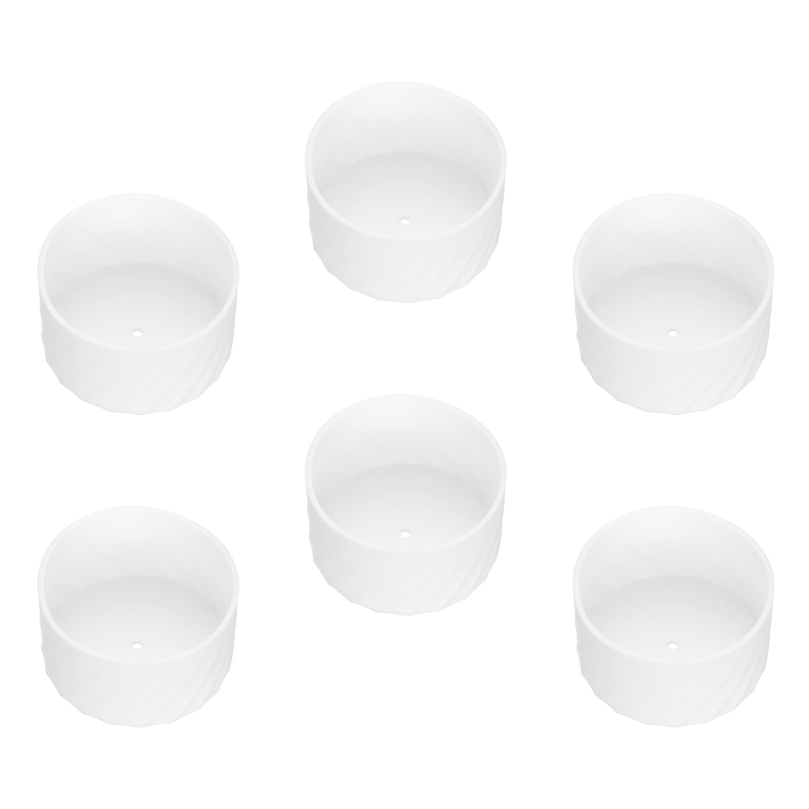 Elnwnnkc 6PCS Soft Silicone Drinkware Protector 7.5cm Diameter Shock Absorbing Cup Sleeve for Home Outdoor Dishwasher Safe Cup Sleeve