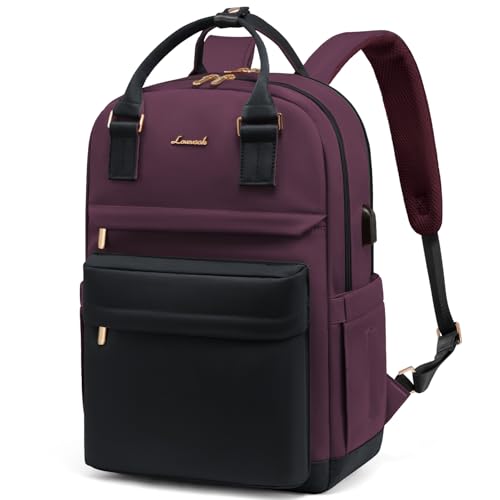 Image of LOVEVOOK Laptop Backpack for Women Girls, 15.6 Inch Waterproof Computer Backpack Student School Cute Bookbag Computer Bag
