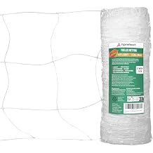 AlpineReach Trellis Netting 4ft x 328ft Heavy Duty Plastic White - 6 Inch Mesh Support Twine for Growing High Yield Tomatoes, Peas, Vine Climbing Plants Fruits Vegetables