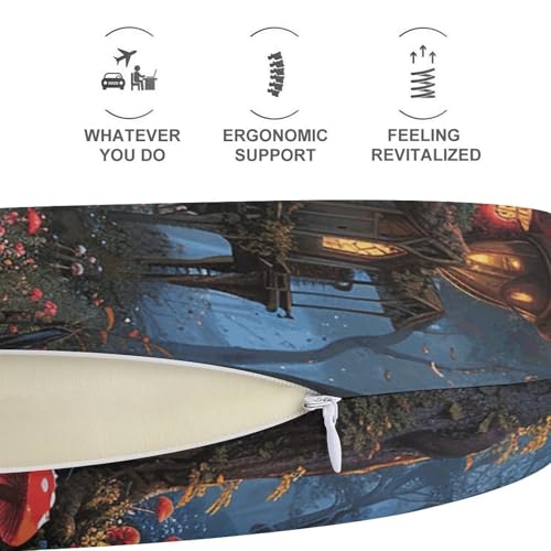 Almohada de viaje de espuma viscoelástica en forma de U miniatura 5