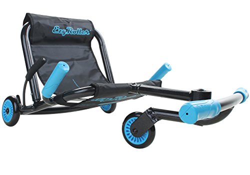 EzyRoller Classic - Dark Blue - Ride On for Children Ages 4+ Years Old - New Twist on Scooter - Kids Move Using Right-Left Leg Movements to Push Foot Bar - Fun Play and Exercise for Boys and Girls