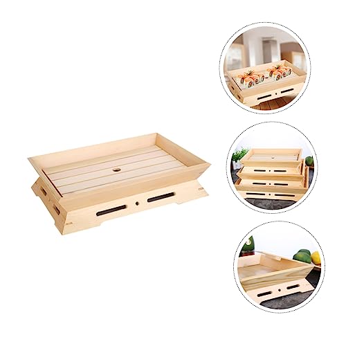 Plato Sushi de Madera Estilo Japonés 12 pulgadas miniatura 6