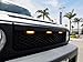 iJDMTOY 3pc Super Bright Amber LED Center Grille Running/Position Light Kit Compatible With 2007-2014 Toyota FJ Cruiser (Amber Lens w/Wiring and Hardware)